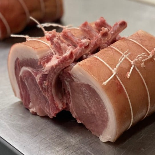 Half Pork Cutlet Rack Roast – Stockinpiggle Farm Produce